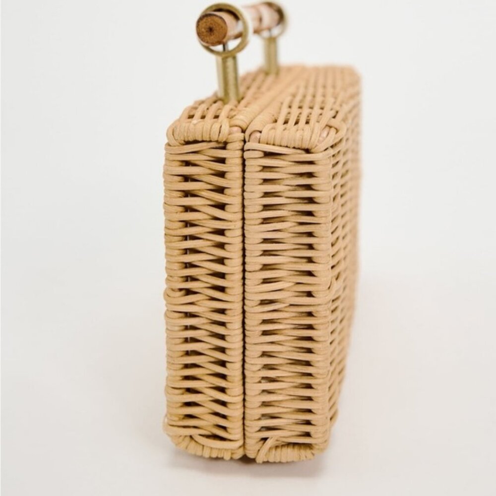 ZARA WOVEN BOX BAG - Picture 4 of 6